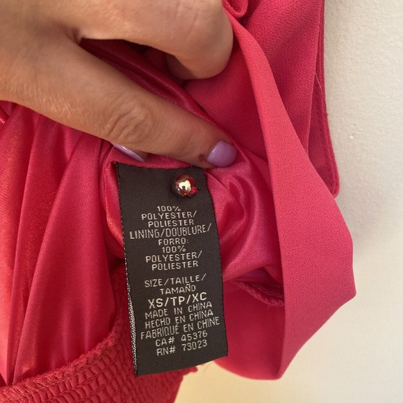 Suzy Shier Hot Pink Sleveless Tank Top Blouse with Silver Buttons XS - Picture 6 of 12